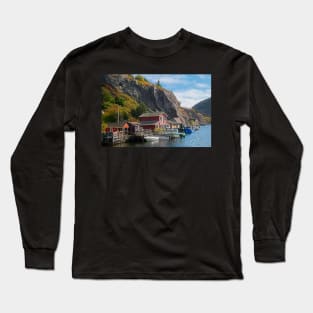 Autumn Colours in Quidi Vidi, Newfoundland, Canada Long Sleeve T-Shirt